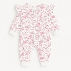 Ромпер з довгим рукавом i рюшками My Little Pie Chloe Pink 3/6 місяців (62-68) K070, 3/6 місяців (62-68), 62