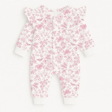 Ромпер с длинным рукавом и рюшками My Little Pie Chloe Pink 3/6 месяцев (62-68) K070, 3/6 місяців (62-68), 62