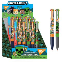 Ручка шариковая YES Minecraft: Boom 0,5 мм 4 цвета 412157