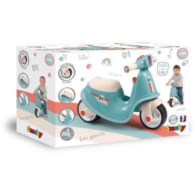Скутер, голубой, 64,5 x 34 x 47,5 см, 18 мес. + SMOBY TOYS 721006