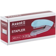 Степлер Welle-2 пласт , №246, 20 арк , Pastelini, неом'ятний Axent 4820-09-A