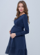 Платье для беременных Yula mama M Темно-Синий Michelle