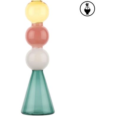 Ваза скляна для однієї квітки ALCHIMIA TOP YELLOW &Oslash; 9.5x33H Rituali Domestici U30265109U00
