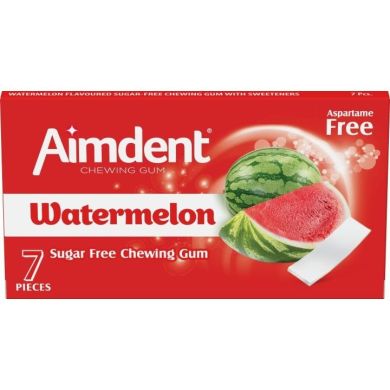 Жевательная резинка Aimdent Watermelon 7 пластинок без сахара 8680976404419
