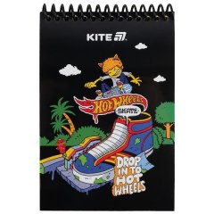 Блокнот пласт. сп., 48 аркушів, , А6 Hot Wheels Kite HW25-196-2