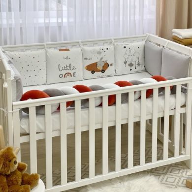 Бортики Арт Дизайн бортик + коса + простирадло Морква Msonya 0739630