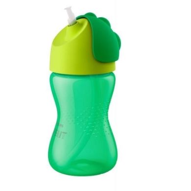Чашка з трубочкою Philips Avent 12 міс + зелена 300 мл SCF798/01, Зелений