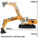 Экскаватор на радиоуправлении Liebherr R936 1:20 2,4GHz, желтый, с грейфером и молотом Jamara 405112