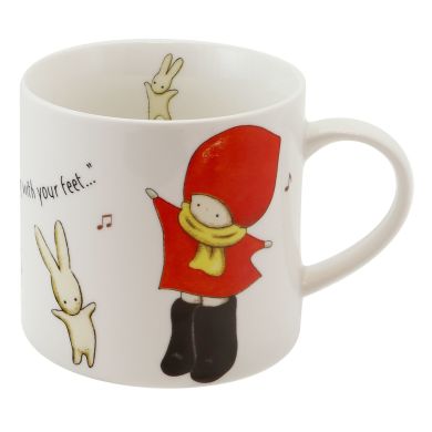Фарфоровий кухоль Santoro L-Poppi Loves-Танці 830PL01, Білий