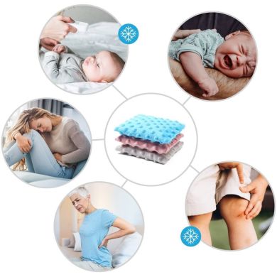 Грілочка з кісточок вишні та ароматом лаванди 13х16 см Рожевий Babyono 796/01, Рожевий