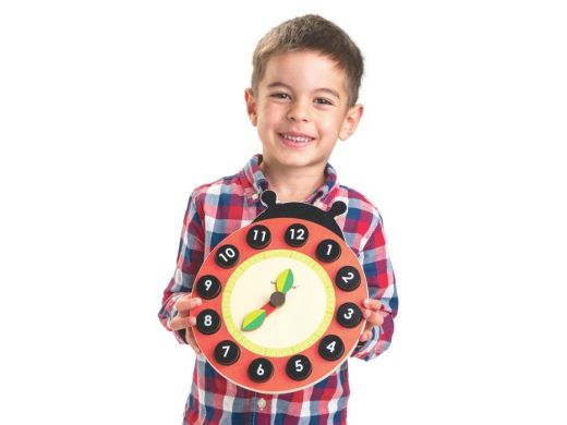 Іграшка з дерева Божа корівка Годинник Tender Leaf Toys TL8412