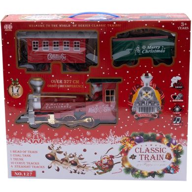 Іграшка Залізничний потяг з музикою Classic Train Різдвяний 17 деталей 127