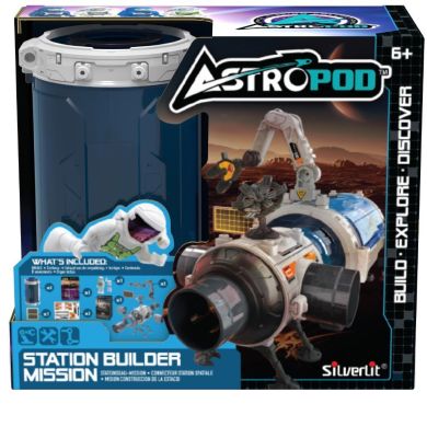 Игровой набор с фигуркой ASTROPOD МИССИЯ &laquo;ПОСТРОИ МОДУЛЬНУЮ КОСМИЧЕСКУЮ СТАНЦИЮ&raquo; (детали, фигурка) 80336