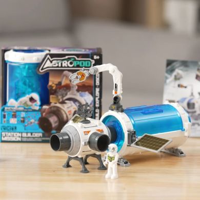 Игровой набор с фигуркой ASTROPOD МИССИЯ &laquo;ПОСТРОИ МОДУЛЬНУЮ КОСМИЧЕСКУЮ СТАНЦИЮ&raquo; (детали, фигурка) 80336