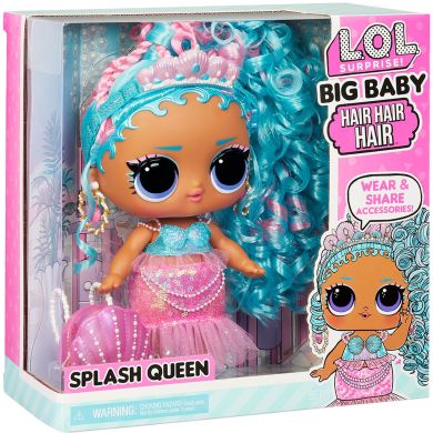 Ігровий набір з мегалялькою L.O.L. SURPRISE! серії Big Baby Hair Hair Hair КОРОЛЬОВА СПОЛЮСК 579724