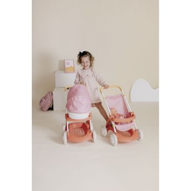 Коляска для ляльки Baby Nurse Теракотова пудра. Прогулянка, з корзиною, 18 міс.+ 7600254024
