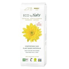 Одноразові гігієнічні жіночі прокладки Eco By Naty Super, 12 шт в упаковці 8176972 7330933176972, 12