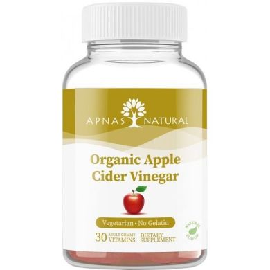 Уксус яблочный органический Apnas Natural 500 мг №30 пастилки 641528005834