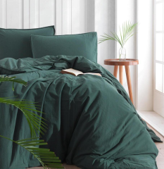 Комплект семейный постельного белья SoundSleep Stonewash dark green зеленый Sound sleep 92846944