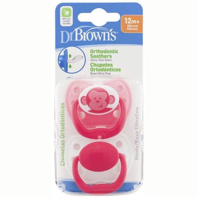 Пустушка ортодонтична Dr.Brown's колір рожевий, 12+ місяців, 2 шт Dr.Brown's 983-SPX, Рожевий, 2