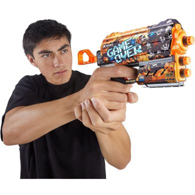 Скорострельный бластер Skins Flux Game Over (8 патронов) Zuru 36516E