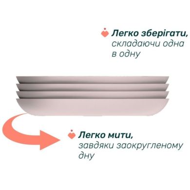 Тарелка секционная от 12 месяцев, цв.15 Chicco 16003.15, Розовый