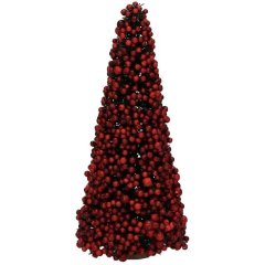 Ялинка новорічна BOLAS, пластик, H20 см, червона, арт.39477-RED-05