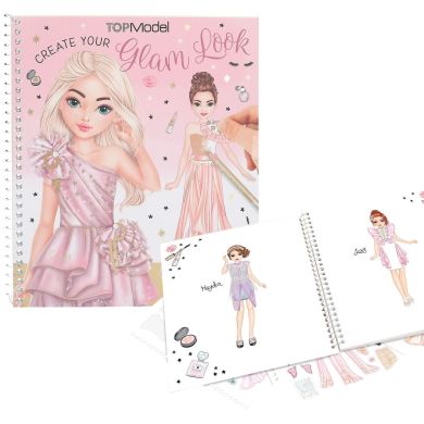 Альбом розмальовка з наклейками TOPModel Create Your Glam Look 0413583