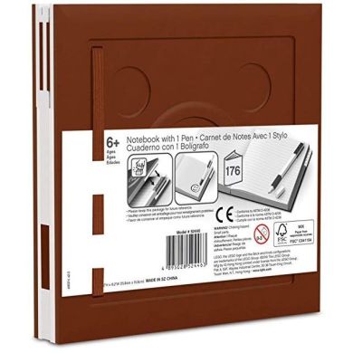 Блокнот BROWN з гелевою ручкою LEGO 4003064-52446