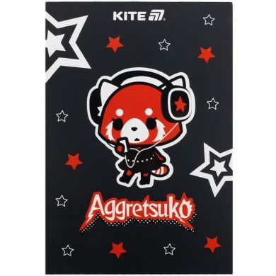 Блокнот-планшет, A5, 50 листов, клетка Aggretsuko Kite AR25-194