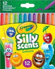 Silly Scents Набор выкручивающихся воскового мела Твист с ароматом, 12 шт Crayola 256321.024