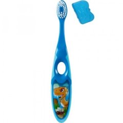 Детская зубная щетка Jordan Step2 3-5 лет мягкая с колпачком для путешествий 6220220 7038516220202