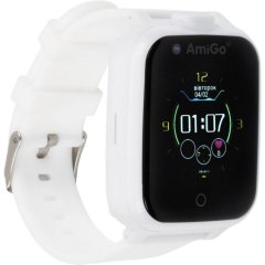 Дитячий годинник з відеодзвінком AmiGo GO006 GPS 4G WIFI White 849559