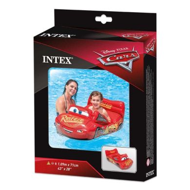 Дитячий надувний пліт для катання «Тачки» 3-6 років 109x66см Intex 58392