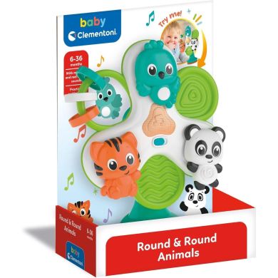 Игрушка на присоске Clementoni Round & Round Animals 17915