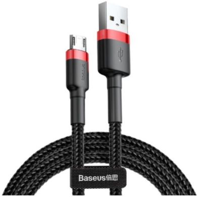 Кабель Baseus USB to Micro 1.5A 2m CAMKLF-C91 чорн/черв.