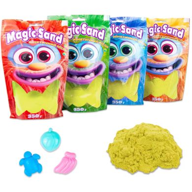 Кінетичний пісок STRATEG Magic sand в пакеті 39403-5 жовтий, 0,500 кг