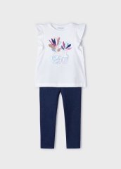 Комплект одягу для дівчинки легінси, футболка без рукава 6E, р.92 Синій Mayoral 3703