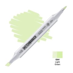 Маркер Sketchmarker 2 пера: тонке і долото Light Green SM-G064