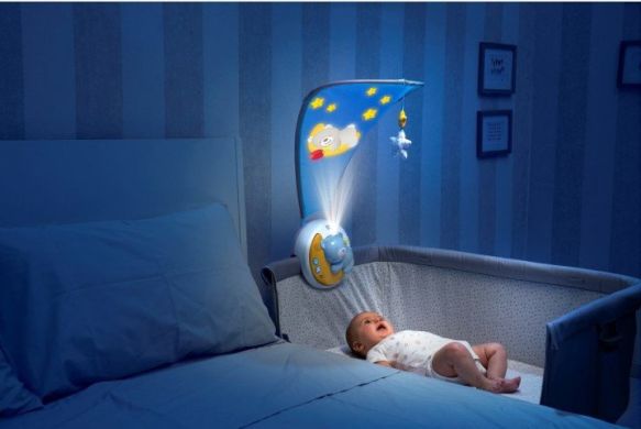 Мобіль 3 в 1 Chicco Next2Moon блакитний 09828.20, Блакитний