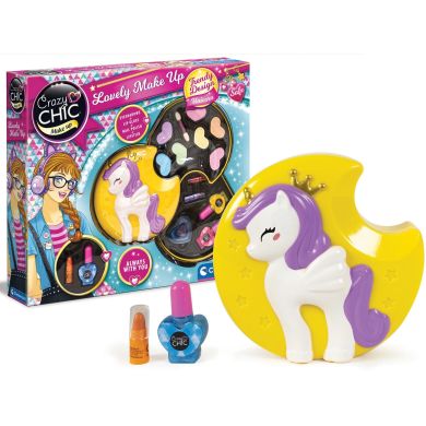 Набір дитячої косметики для макіяжу Clementoni Lovely Make Up. Unicorn, серія Crazy Chic 18643