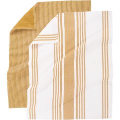 Набір кухоних рушників COMBO, 50x70см, (4шт), camel Tiseco 9576CAMEL-SET4