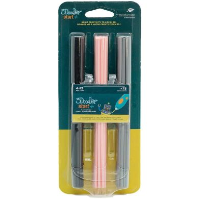 Набор стержней для 3D-ручки 3Doodler Start Микс (75 шт: черный, розовый, серый) 3DS-ECO-MIX3-75