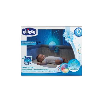 Ночник-проектор Chicco Next 2 Stars, голубой 07647.20, Голубой