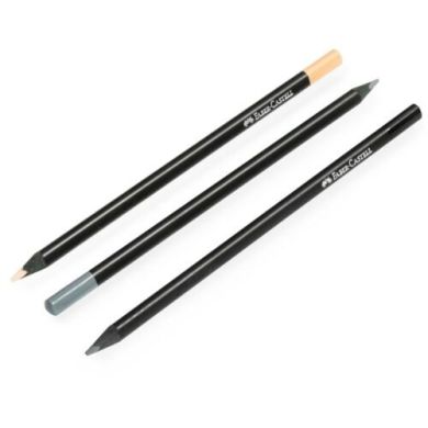 Олівці кольорові Faber-Castell Black Edition в картонній коробці 12 шт 31214