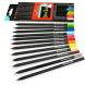 Олівці кольорові Faber-Castell Black Edition в картонній коробці 12 шт 31214