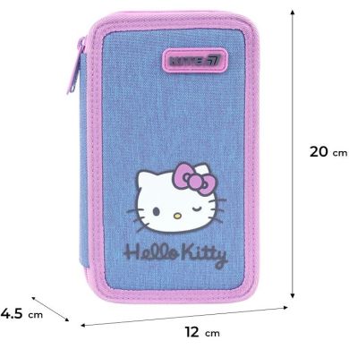Пенал Kite 2 від., без наповнення 623 Hello Kitty HK26-623