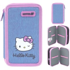 Пенал Kite 2 від., без наповнення 623 Hello Kitty HK26-623