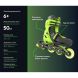 Роликові ковзани Neon Inline, розмір 30-33, зелений LED підсвічування 2 коліс з кожного боку NT07G4