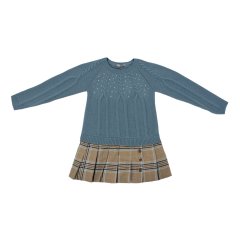 Сукня дитяча Dr. Kid з в'язаним верхом блакитна 3A DK470/OI20